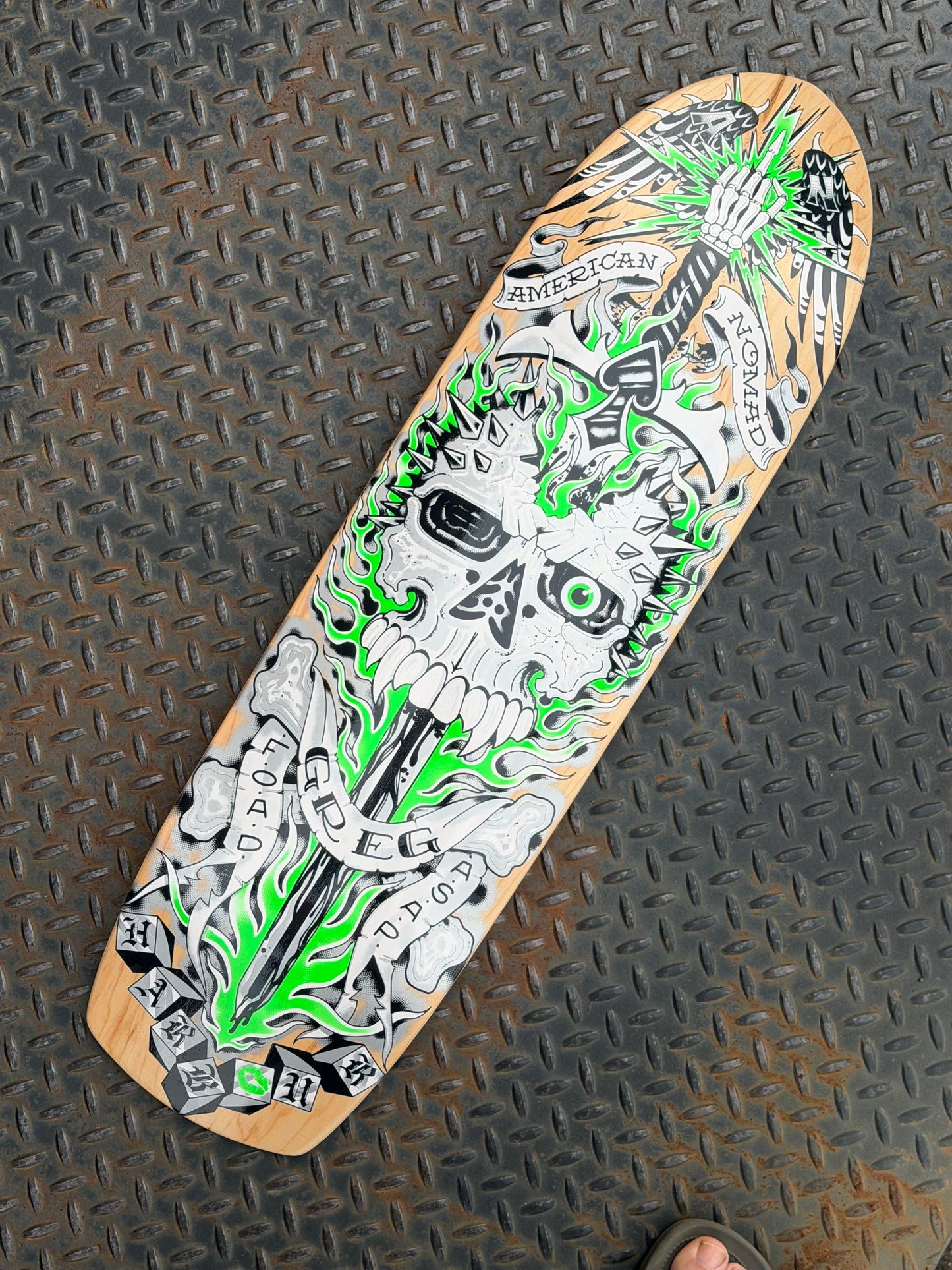 GREG HARBOUR neon green
